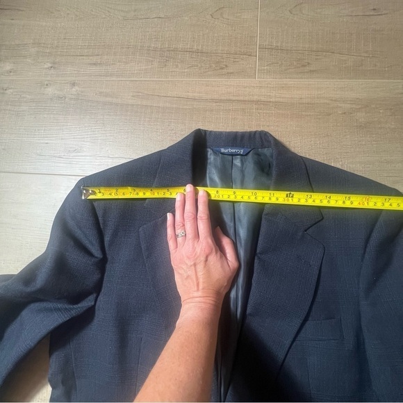 Vintage Burberrys 41 Blue  Blazer Jacket Sport Coat - Picture 8 of 16